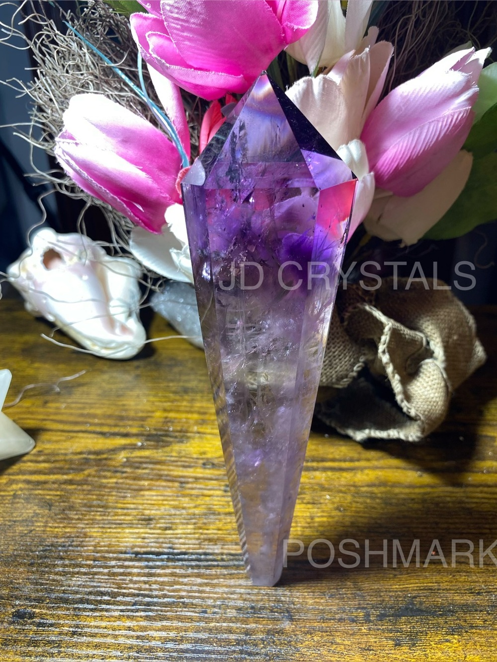8” Crystal Amethyst Scepter